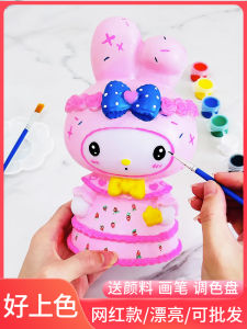 ขนาดใหญ่ขนาดทำด้วยมือ DIY สี ตุ๊กตาเด็กเซรามิคของเล่นกราฟฟิตี้วาด สีขาว แม่พิมพ์บรรจุหน่วยการสร้างความคิดสร้างสรรค์