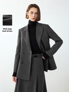 LANCY FROM 25 | Áo Vest Len Công Sở Phong Cách Vintage Màu Xám