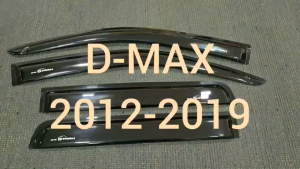 คิ้วกันสาด กันสาด กันสาดประตู คิ้ว ดำทึบ รุ่น 4ประตู อีซูซุ ดีแม็ก Isuzu D-max Dmax 2012 - 2019 ใส่ร่วมกันได้ทุกปีที่ระบุ