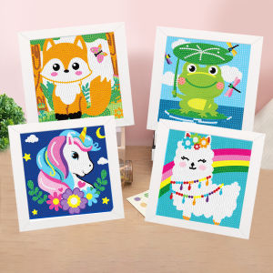 Turtle Full Diamond Bird Diamond Painting Kids DIY Handmade Material Brick and Stone Stickers Animal Spot Drill Painting Student Gift