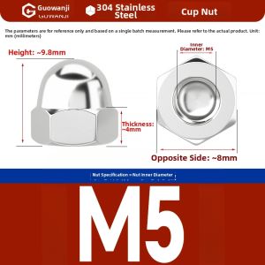 GUWANJI | Fine Thread Reversing Round Dome Nut