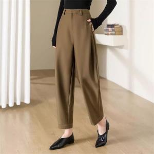 Slimming Straight Leg Suit Pants High Waist Casual Fashionable Versatile Spring Autumn New Style Womens Premium Quality Trousers