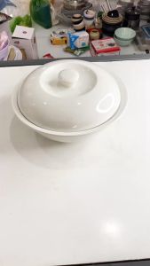 Âu Cơm Sứ Trắng Trơn Thố Sứ Liễn Cơm Sứ Trắng Dày Dặn Thố Đựng Súp Canh LC27 (Dung Tích 2L)