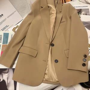 Niceaay With inner linings 2023 Spring and Autumn Korean Long sleeve Formal Clothes Solid Color Long sleeve business Blazer For women korean style