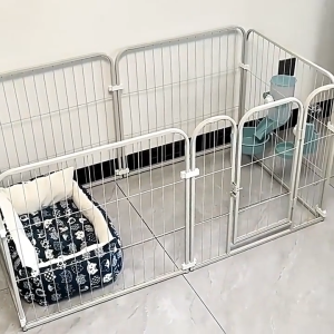 GREENPETS Indoor Dog Playpen Easy Assemble Pen Fence Dog Cage with isolation door anti-collision door lock Bakod na Panulat