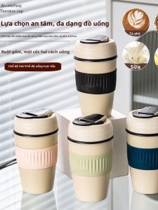Cốc Cà Phê Bằng Gốm Sứ Nguyên Chất Dung Tích Lớn Cốc Đựng Trà Xe Di Động Cốc Đựng Nước Có Ống Hút Cho Phụ Nữ Cốc Đựng Đồ Dùng Ăn Uống
