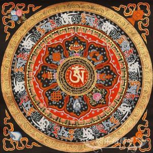 Living Room Cross Stitch 2025 New Style Tangka Mandala Embroidery DIY Six-Syllable True Word Diamond Painting Full Diamond