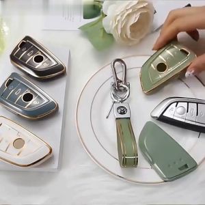 Bao Da Ốp Bảo Vệ Vỏ Bọc Chìa Khóa Chống Trầy Xước Cho Xe BMW Series 3 5 7 X GT Mẫu Mới