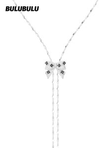 BULUBULU | Night Melody Bow Pendant Necklace