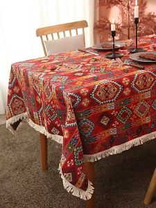 Table Cloth 6 Seater Dining Mantel for Table Waterproof Table Cloth Cover 8 Seaters Rectangle Christmas Tablecloth Ins Style 160/180/200/240CM