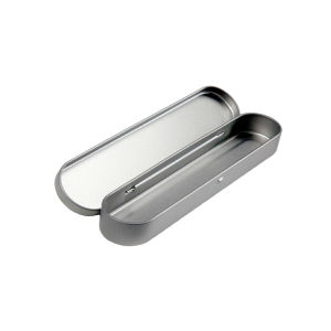 Rectangular Flip Cover Iron Box Stationery Pen Case Packaging Acne Needle Tweezers Storage Box Modern Style Metal Packaging