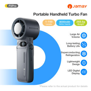 NEW Portable Outdoor Handheld fan Strong Wind 199 Gear Wind speed LED Digital Display Adjustable Turbo Portable Handheld 8000mAh