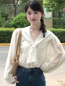 YUFUQING | French Style Loose Long Sleeve Shirt Womens Shoulder Wrap Commute Fashion Autumn New Arrival Casual Elegant Top