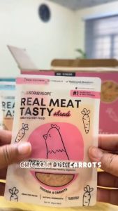 85g Luscious Recipe Real Meat Tasty Shreds All Stages Adult Puppy Kitten Cat Organic Wet Food Pouch