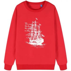 Mens Red Long Sleeve T-Shirt Pure Cotton Loose Fit 2026 Horse Year New Style Teenage Trendy round Neck Base Shirt Casual Wear