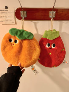 Creative Fruit Pattern Quick Dry Hanging Hand Towel Absorbent Kitchen Bathroom Towel Cute Paper Towel Holder Household Item