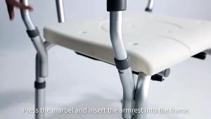 Ghế Tắm Kiêm Bô MN198 Ghế Bô Vệ Sinh 4in1 Cao Cấp Có Tựa Lưng Tay Vịn Chân Cao Su Chống Trượt Tăng Giảm Chiều Cao