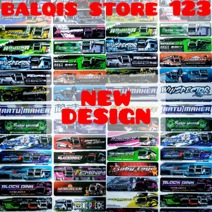 sticker bus telolet new design 30pcs sudah dipotong