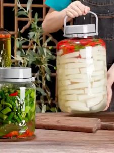 🌸จัดส่งที่รวดเร็ว🌸 5/8/16ลิตร โหลแก้ว โหลสูญญากาศพร้อมฝาปิด โหลไวน์ดอง ใช้ในการถนอมอาหาร