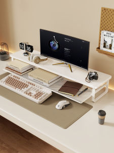 QINQI | Elevating Drawer Storage Monitor Stand