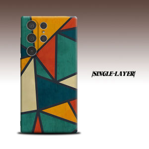 Retro Color Triangle For Samsung Galaxy S26 S25 S24 A56 A36 Dual Layer Luxury Fashion Full Lens Protective Case