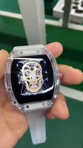 Smartwatch Desain Terbuka Model RM dengan Fitur Deteksi Jantung dan Baterai Tahan Lama - Warna Neon/Hijau Tua/Maroon/Abu Tua