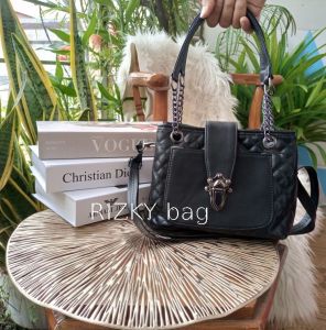 RIZKY BAG COLLECTION - Tas HANDBAG 2in 1 Elegan Kekinian Wanita