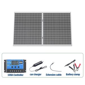 1000W Folding Solar Panel with 12V Output for Home Reliable Car Charging and All Your Camping Power Needs