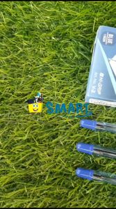 (1PAK ISI 12PCS)SNOWMAN BALLPOINT V-2 BIRU