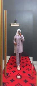 ONE SET POLO LINEN LIPIT/ATASAN MUSLIMAH TERBARU/BUSANA MUSLIMAH TERBARU