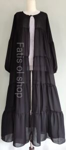 Long cardi serut susun terbaru