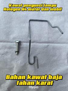 kawat pengunci lampu motor/mobil H4