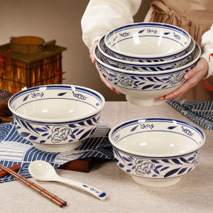 Shaanxi Old Guanzhong Oil Pouring Noodles Bowl Commercial Melamine Noodles Bowl for Noodle Shop Special Large Bowl for Beef And Mutton Soup