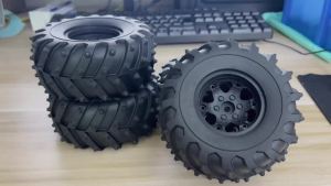 Bộ Lốp Cao Su RC RED SPIDER 4 Chiếc 2.2 Với Bánh Xe Nhựa Lốp Địa Hình Bùn Dành Cho Xe RC Crawler Tỷ Lệ 1/10 TRX4 SCX10 Bộ Nâng Cấp
