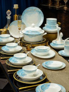 mornenjoy | Bone China Bowl and Plate Set