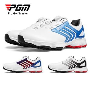 PGM Golf Shoes for Men Cushioned Sole Anti-side Design Mens Sneakers Sport Shoe with Knob Shoelaces for Hiking Golf Sport
