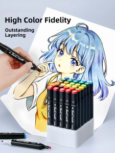 Touch mark | Alcohol-based Dual-Tip Markers Art Supplies for Children Students and Cartoon Sketching
