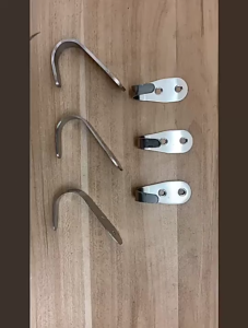 【In Stock】Stainless Steel Hook Single Hook Solid Punching Fixed Nail Hook Wall Fixing Heavy-Duty Metal Load-Bearing Hook With Screws Bathroom Hook Towel Hook