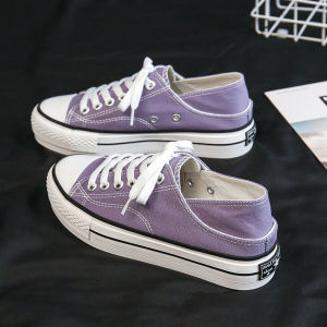 Double Wear Thick Bottom Canvas Shoes Womens Spring 2025 New Heightening Slippers Green Sneakers Comfortable Footwear