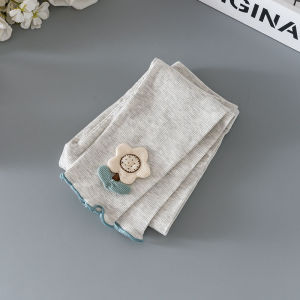 Spring Summer Baby Girls Thin Outerwear Pants Cotton Lycra Blend Comfortable Breathable Base Layer Trousers for Children