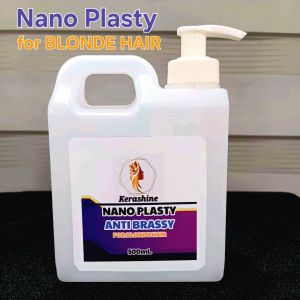 Kerashine Nanoplasty Anti Brass for Blonde Hair Keratin Straight 500ml