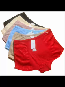6Pcs Hands Flower® Cotton Panty For Women Underwear Boyleg Girl Panties 25-27 Waist 2038#