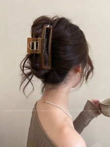 Acrylic Square Grip Large New Classy Barrettes Female Back Head Hair Claw Updo Elegant Shark Clip Headdress