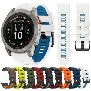 QuickFit 26 มม.22 มม.สําหรับ Garmin Fenix 7X 7 6/TACTIX DELTA/Instinct 2X/Descent Mk2 Mk2i G1/MARQ/Enduro 2 นาฬิกาซิลิโคน