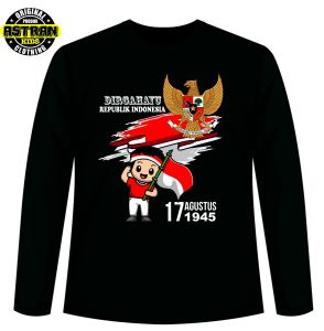 Kaos Anak Kemerdekaan Dirgahayu Lengan Panjang Premium/Usia 1-14 Tahun/Catton Combed 30s