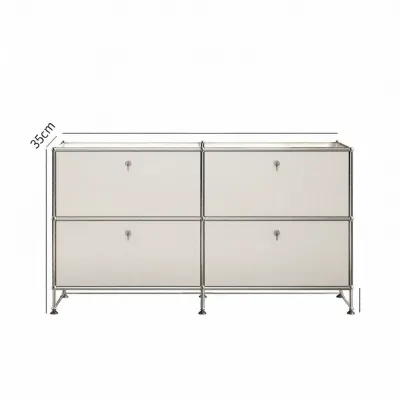 Modern Stainless Steel TV Cabinet