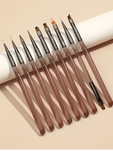 Complete Set Nail Art Brush Kit Acrylic Gradient Pen Light Curing Pen Salon Professional Manicure Tool Comfortable Durability