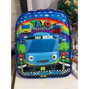 Tas anak sekolah karakter TAYO lampu LED 3 ukuran