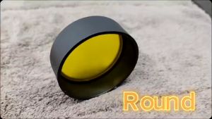 CPA (1pc) Motorcycle Yellow Lens LED Round Cover (Good Quality)