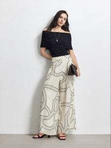 Vero Moda | Floral Print Pleated Wide Leg Trousers